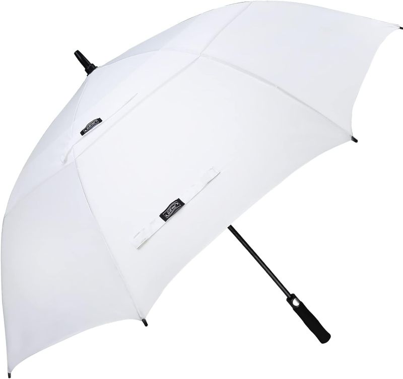 Photo 1 of G4Free 47/54/62/68 Inch Automatic Open Golf Umbrella Oversize Extra Large Double Canopy Vented Windproof Waterproof Stick Umbrellas
