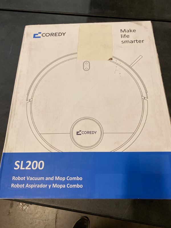 Photo 3 of Coredy SL200 Robot Vacuum, Cutting-Edge Laser Navigation, 2600Pa Turbo Suction, 450ml Dustbin, 120mins Runtime, Mapping x 5, Wi-Fi/Alexa Robotic Vacuum Cleaner, Cleans Floors and Carpets, Pets Hair
