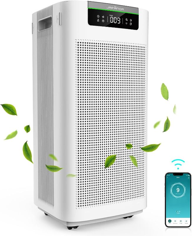Photo 1 of Jafända Air Purifiers Home Large Room 3800 sq ft H13 True HEPA Filters Activated Carbon APP & Alexa Air Cleaner Dust Pollen Smoke Allergies Odors Pet VOCs
