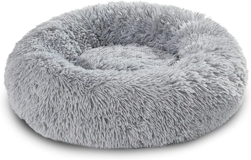 Photo 1 of YARLED Calming Dog Bed Round Dog Bed with Removable Zipper for Cats and Cats Dog Pet Bed Sofa Cushion Pet Bench Cushion Accessories (Size : Large)
