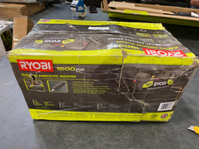 Photo 3 of Ryobi 1,600-PSI 1.2-GPM Electric Pressure Washer (Model RY141612)