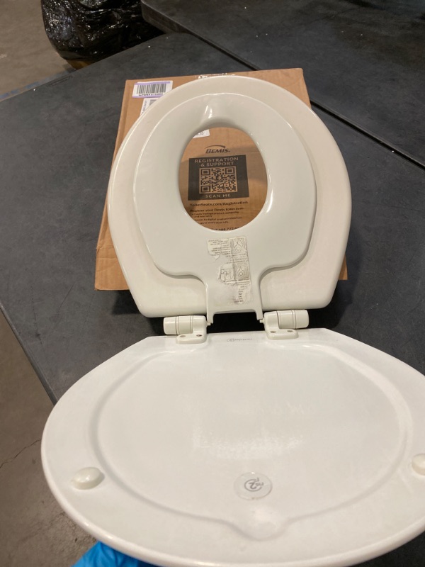 Photo 3 of MAYFAIR 888SLOW 000 NextStep2 Toilet Seat with Built-In Potty Training Seat, Slow-Close, Removable that will Never Loosen, ROUND, White Round White