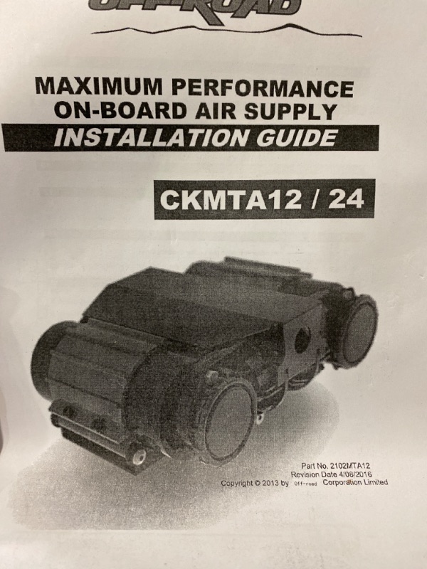 Photo 3 of ARB CKMTA12 '12V' On-Board Twin High Performance Air Compressor, Ideal for Air Lockers Locking Differentials, Tire Inflator, Air Horn, Air Tools and Pneumatic Tools.
