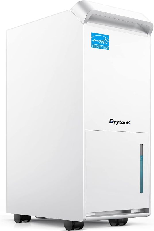 Photo 1 of Energy Star Dehumidifier for Basement with Drain Hose, 52 Pint DryTank Series Dehumidifiers for Home Large Room, Intelligent Humidity Control