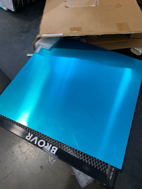 Photo 2 of BROVR Honeycomb Laser Bed 400mm x 400mm, Honeycomb Working Panel for Laser Engraver and CO2 Laser Cutter, Aluminum Honeycomb Working Table for Fast Heat Dissipation,Smooth Edge Cut 400 x 400 x 22 mm