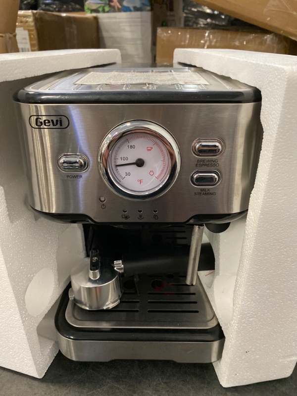 Photo 2 of Gevi Espresso Machine, Espresso Maker with Milk Frother Steam Wand, Compact Espresso Super Automatic Espresso Machines for home Cappuccino, Latte Tibetan Black