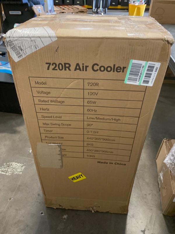 Photo 4 of 5500CFM Portable Air Conditioners, Windowless Air Conditioner with Remote, 10.6 Gal Portable AC, Cooling Up 800 Sq.ft, Quiet Swamp Cooler, 3 Speeds, 7.5H Timer & 90° Oscillation, for Indoor Outdoor