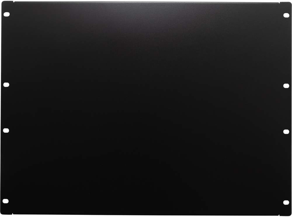 Photo 1 of Navepoint 8U Blank Rack Mount Panel Spacer for 19-Inch Server Network Rack Enclosure Or Cabinet Black
