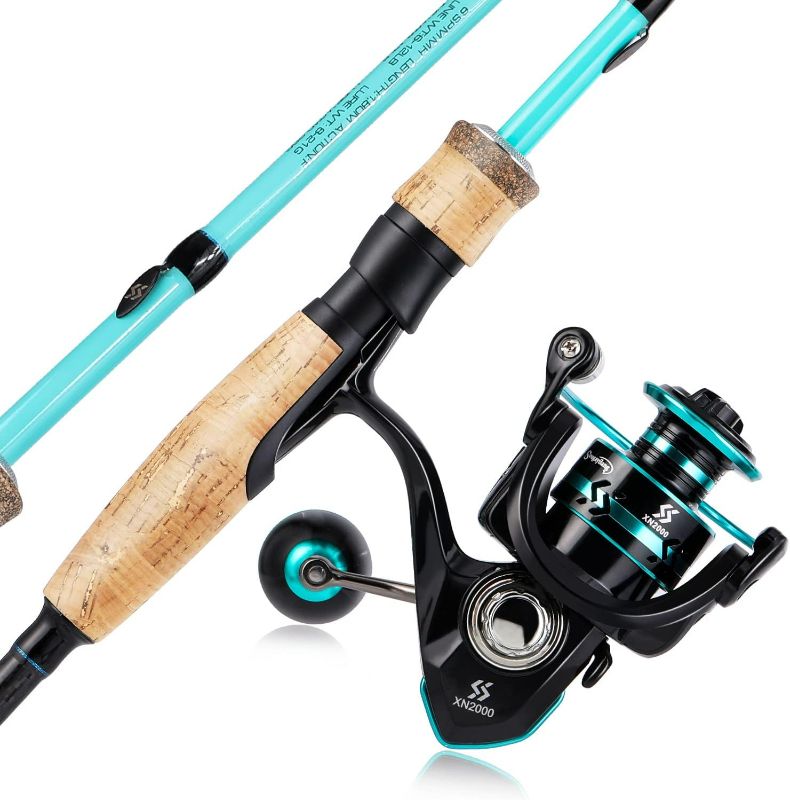 Photo 1 of Sougayilang Fishing Rod and Reel Combo, Stainless Steel Guides Fishing Pole with Spinning Reel Combo for Saltwater and Freshwater
