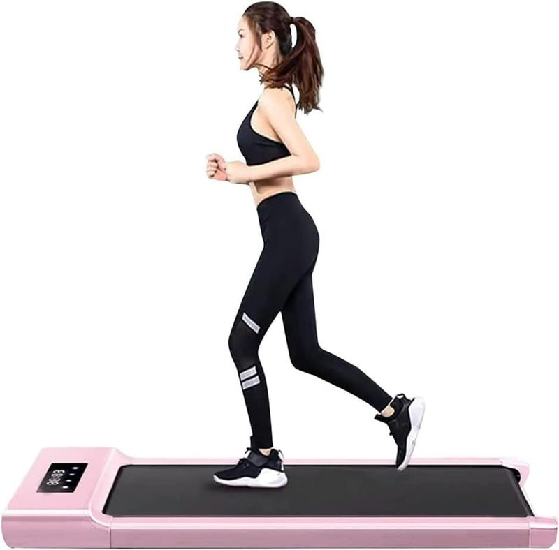 Photo 1 of Walking Pad Under Desk Treadmill Fitness Equipment Aerobic Exercise Silent Motor LED Display Weight 100KG Walking Machine
