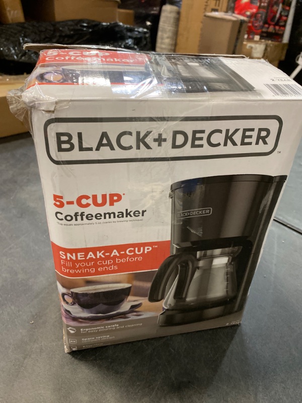 Photo 3 of BLACK+DECKER CM0700B 5-Cup Coffee Maker, Compact Design