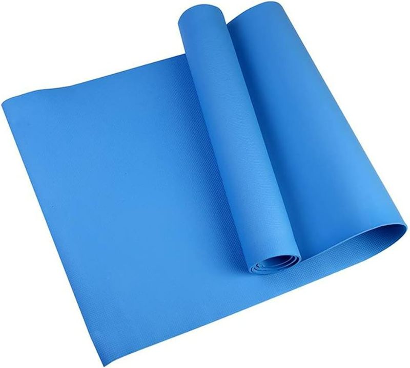 Photo 1 of Blue  Non slip Yoga Mat with Resistance Band 