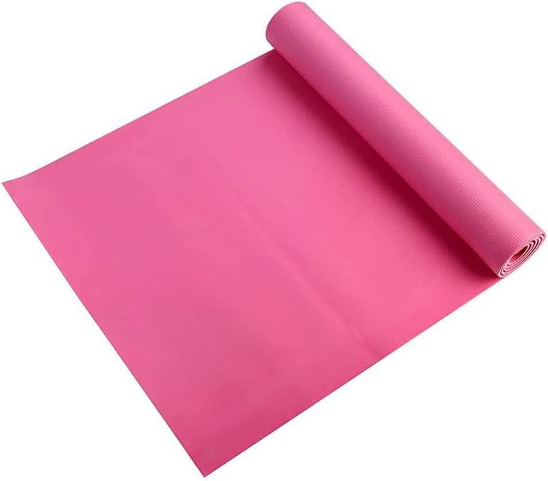Photo 1 of Hot Pink Non slip Yoga Mat with Resistance Band 