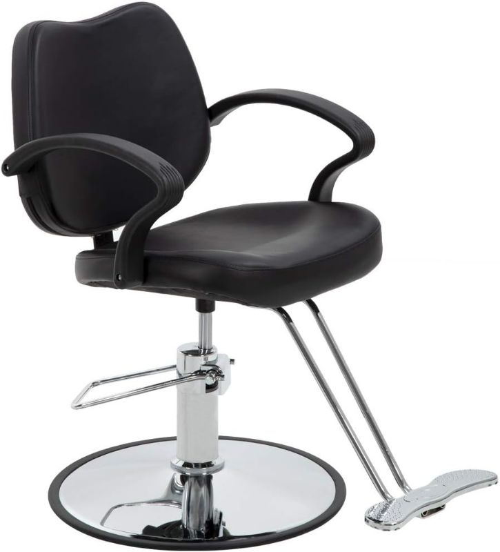 Photo 1 of Hair Salon Chair Styling Heavy Duty Hydraulic Pump Barber Chair Beauty Shampoo Barbering Chair for Hair Stylist Women Man
