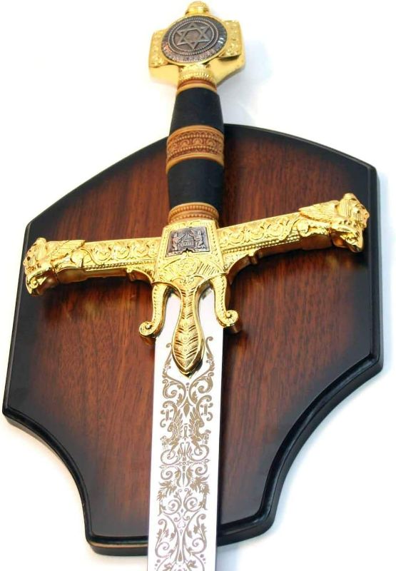 Photo 1 of Ace Martial Arts Supply King Solomon Sword w/Star of David with Display Plaque

