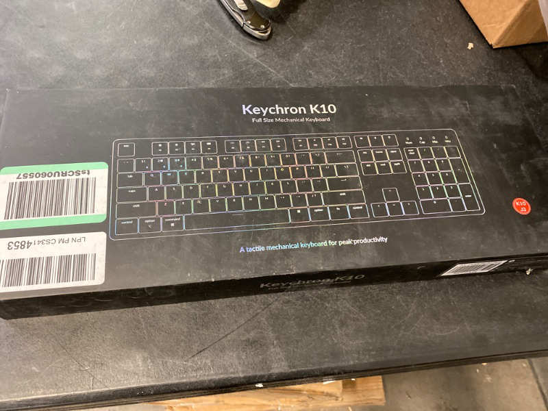 Photo 1 of Keychron K2 75% Layout Bluetooth Wireless Mechanical Gaming Keyboard with Gateron G Pro Brown Switch/White LED Backlit/USB C/Anti Ghosting/N-Key Rollover, 84 Keys, for Mac Windows-Version 2
