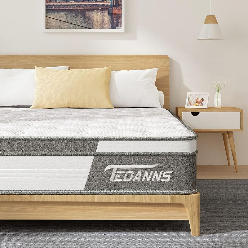 Photo 1 of Teoanns full Size Mattress, 10 Inch Memory Foam Mattress Bed in a Box, Hybrid Mattress Queen Size for Pressure Relief & Supportive, NEW
