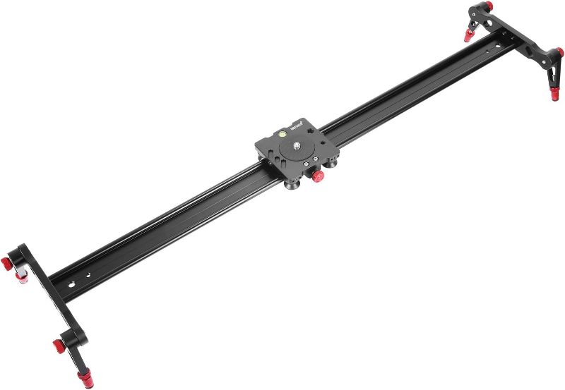 Photo 1 of Neewer Aluminum Alloy Camera Track Slider Video Stabilizer Rail with 4 Bearings for DSLR Camera DV Video Camcorder Film Photography, Loads up to 17.5 pounds/8 kilograms (120cm)
