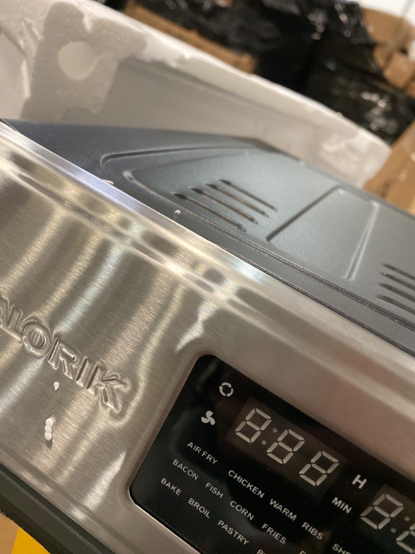Photo 5 of Kalorik MAXX® Complete Digital 26-Quart 10-in-1 Countertop Air Fryer Oven, 15 Deluxe Accessories & 60-Recipe Hardcover Cookbook, 21 Presets, 1700W, Stainless Steel
