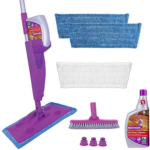 Photo 1 of Rejuvenate Click N Clean Multi-Surface Spray Mop System Complete Bundle Includes Free Click-on Pro Grade Grout Brush 1 X 32oz No-Bucket Floor Cleaner

