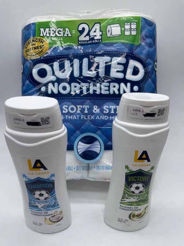 Photo 1 of Mega Rolls quilted northern & 2 Pack LA Looks 2 Pack Conditioner 