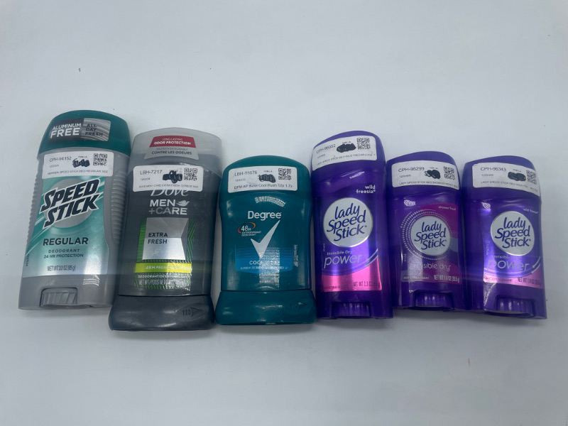 Photo 1 of 6 Pack Men & Woman's Deodorant