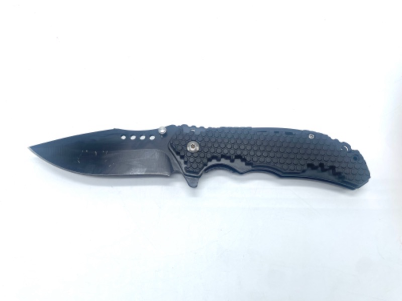 Photo 2 of Black Folding Pocket Knife With Clip New