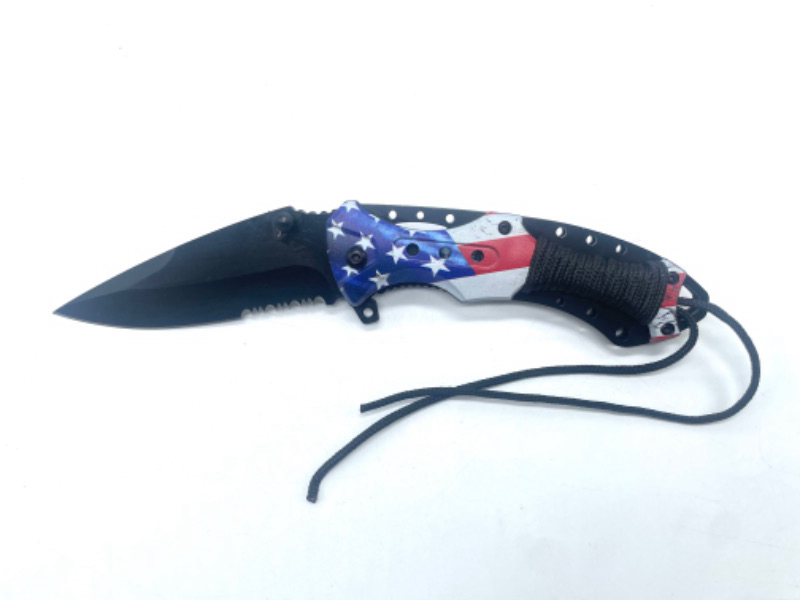 Photo 2 of American Flag Pocket Knife With Clip New