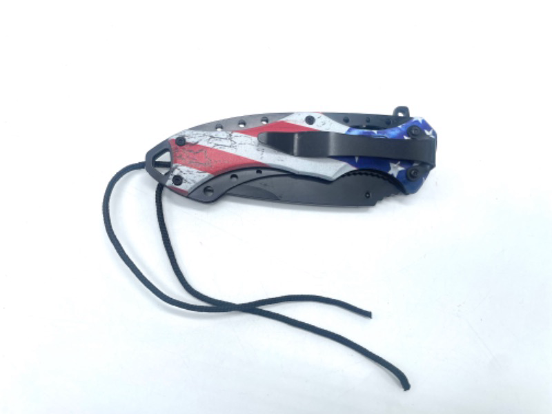 Photo 3 of American Flag Pocket Knife With Clip New