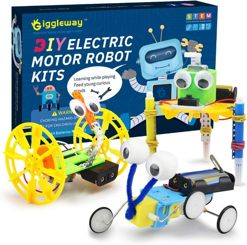 Photo 1 of Electric Motor Robotic Science Kits, DIY STEM Toys for Kids, Building Science Experiment Kits for Boys and Girls