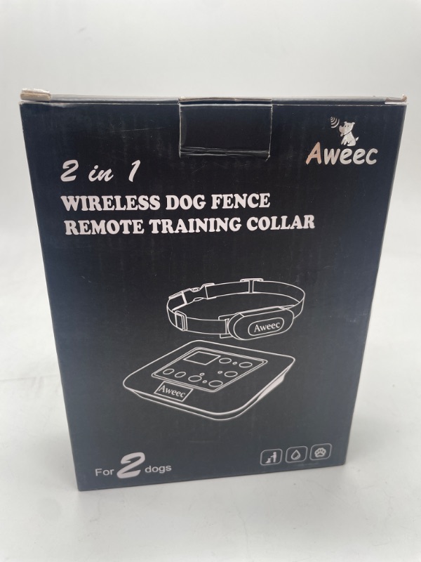 Photo 3 of Aweec Wireless Dog Fence, 2-in-1 Electric Dog Fence & Training Collar with Remote, 2023 Pet Containment System, Dog Boundary Container,Suitable & Harmless for Small/Medium/Large Dogs
