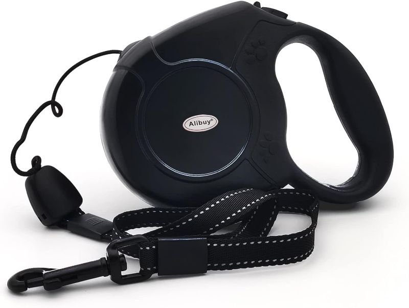 Photo 1 of Retractable Dog Leash 26ft,360° Tangle-Free Long Cord Pet Puppy Walking Leashes,Non-Slip Handle for Small Medium Large Dogs,Up to 110 lbs Black
