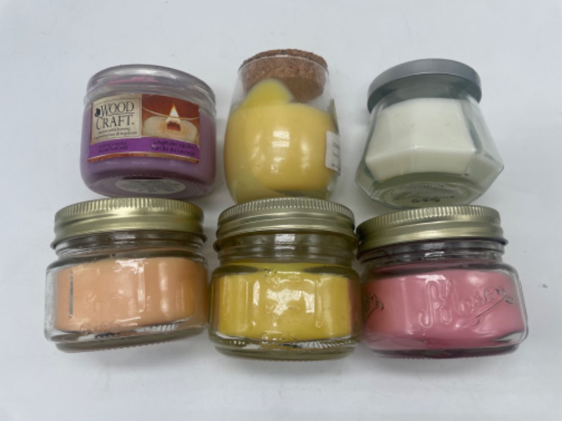 Photo 1 of  6 Piece Miscellaneous Small Candles 