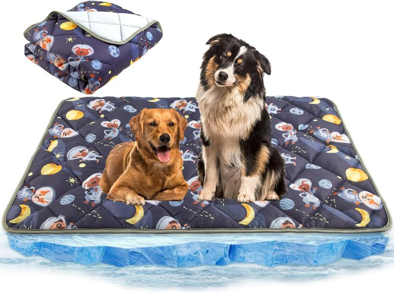 Photo 1 of Paw Legend Summer Dog Cooling Mat for Sleeping, Lightweight Ice Silk Dog Cooling Pad for Kennels & Crates Cooling Blanket for Dogs Bed Cover, Machine Washable Cooling Mat for Cats
