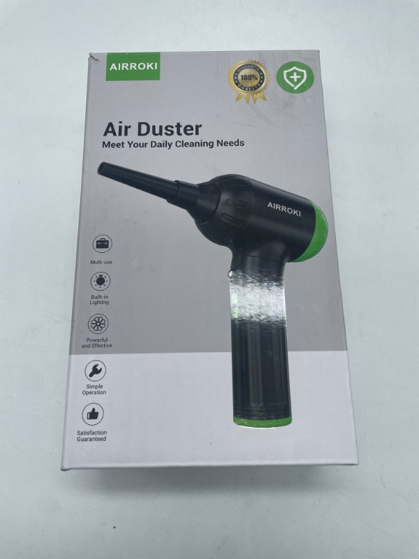 Photo 4 of AIRROKI Compressed Air Duster - Electric Air Duster for Computers, 51000RPM Cordless Air Duster, Good Replace Compressed Air Can, 6000mAh Reusable no Canned Air Duster for PC Keyboard Cleaner
