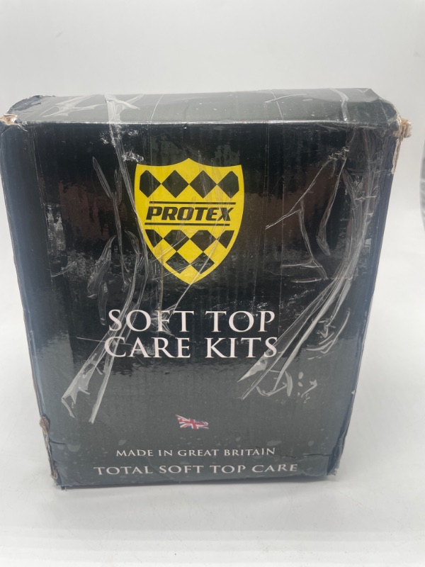 Photo 2 of PROTEX Convertible Soft Top Care Kit with Canvas Cleaner, Restorer (Black) & Waterproofer - 500ml, Giant Microfibre Towel, Brushes and Microfibre Clothes - COMPLETE KIT.
