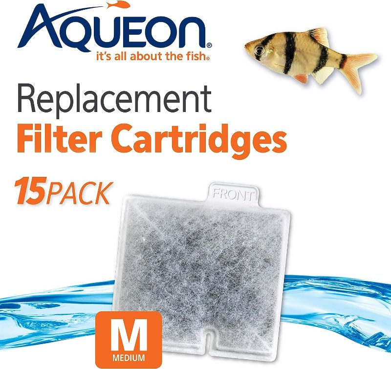 Photo 2 of Aqueon Aquarium Fish Tank Replacement Filter Cartridges Medium - 15 pack
