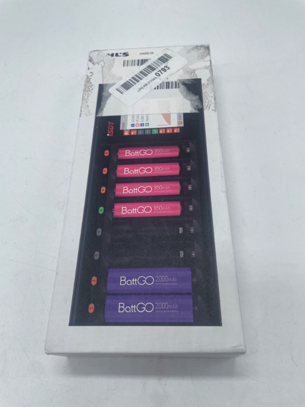 Photo 2 of CHARGER ONLY NO BATTERIES
ISDT LCD Display Universal Battery Charger N8 8-Slot Speedy Smart Battery Fast Charger for Rechargeable Batteries AA AAA Li-lon LiHv Ni-MH Ni-Cd Nizn LiFePO4
