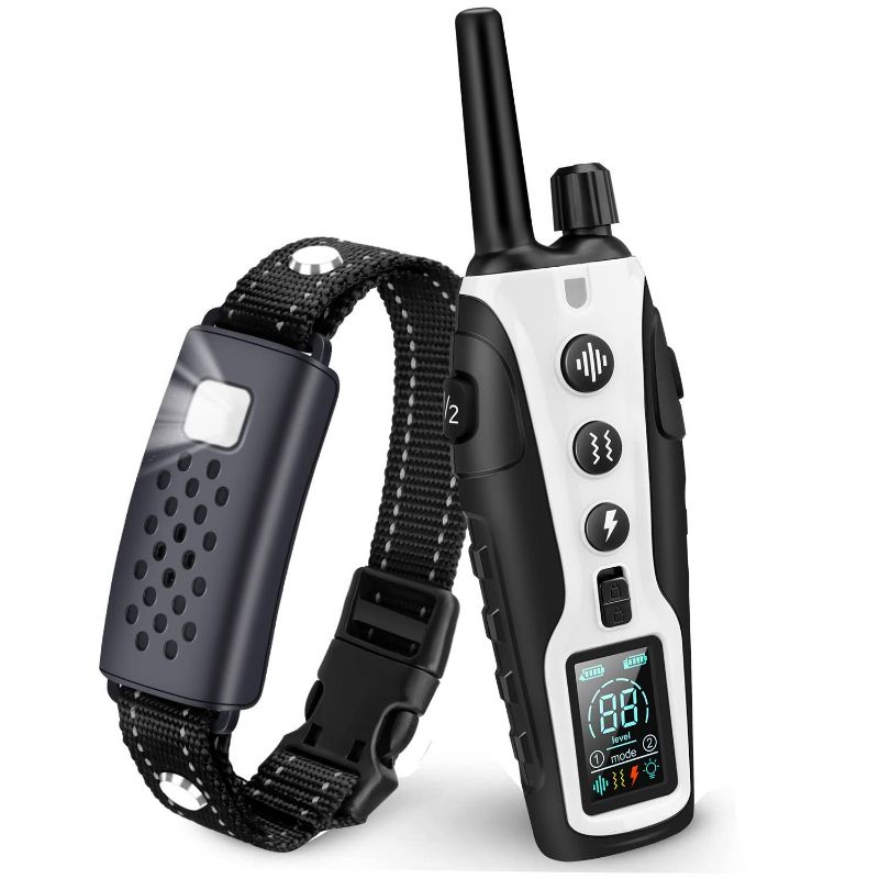 Photo 1 of Dog Shock Collar, Dog Training Collar with Remote 3300FT for Small Medium Large Dogs, IP67 Waterproof Rechargeable Electric Training Collar for Dog with Light, Vibration, Beep, Shock & Keypad Lock
