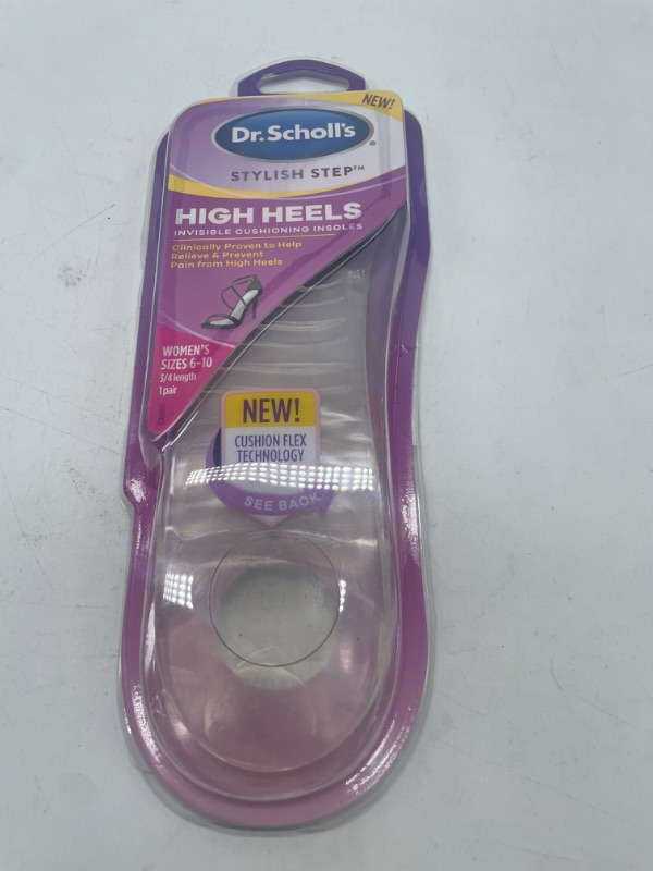Photo 2 of Dr. Scholl's Invisible Cushioning Insoles for High Heels for Women's 6-10
