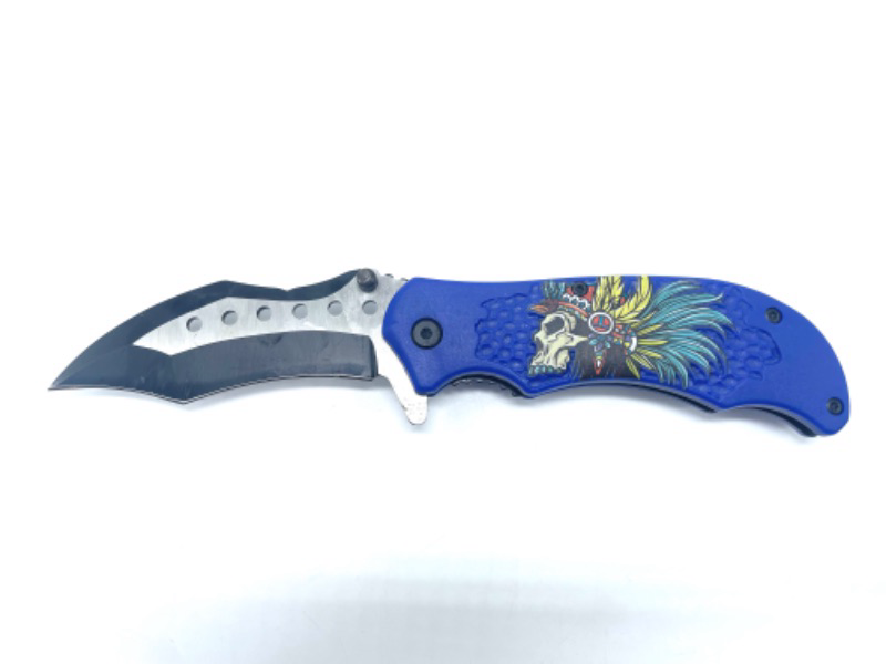 Photo 2 of Mayan Warrior Pocket Knife RT-7125 With Clip