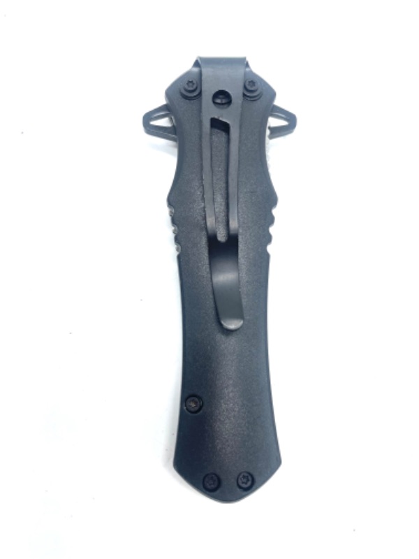 Photo 3 of 4.63" Spear Point Cross Style Spring Assisted Folding Pocket Knife - Grimm Reaper Skeleton