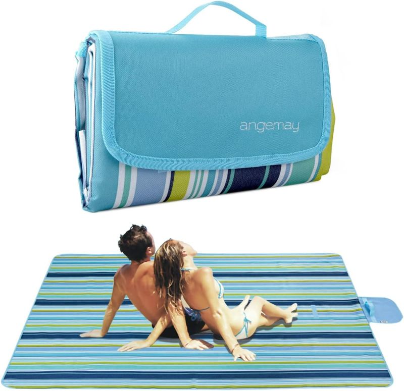 Photo 1 of  Outdoor & Picnic Blanket Extra Large Sand Proof and Waterproof Portable Beach Mat for Camping Hiking Festivals
