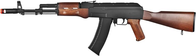 Photo 1 of Well AK-47 AEG Semi/Full Auto Electric Airsoft Rifle Gun High Capacity Magazine FPS 290 (Black/Wood)
