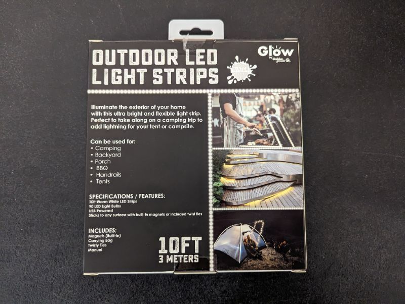 Photo 3 of Gabba Goods - Outdoor LED Light Strips - 10ft - Warm White