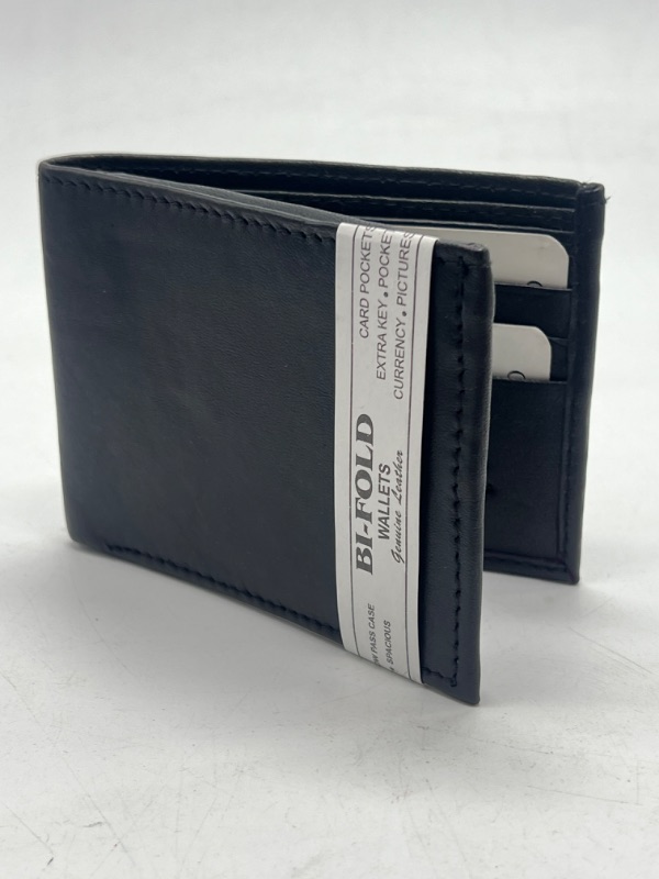 Photo 1 of Exclusive Men's  Tri Fold Leather Wallet In Black