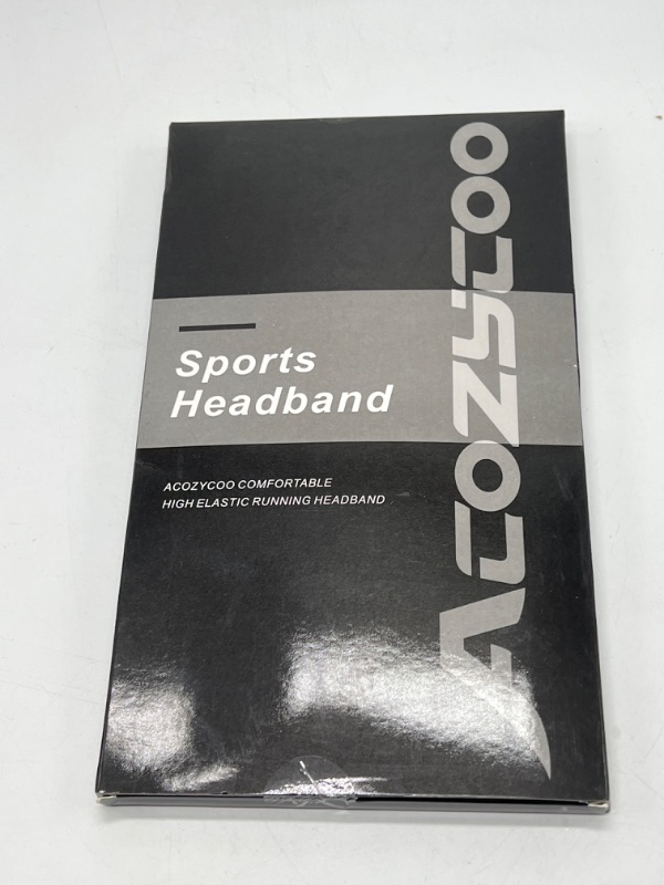 Photo 4 of Acozycoo Mens Running Headband,5Pack,Mens Sweatband Sports Headband for Running,Cycling,Basketball,Yoga,Fitness Workout Stretchy Unisex Hairband
