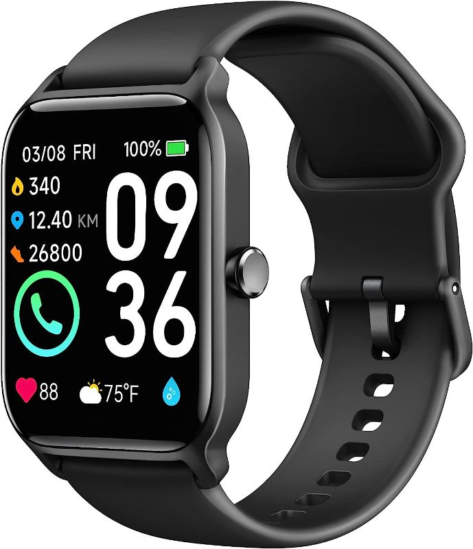 Photo 1 of Smart Watch for Men(Answer/Make Call),Alexa Built-in,1.8"Fitness Tracker with Heart Rate Sleep SpO2 Monitor,100 Sport Mode,5ATM Waterproof,Activity Trackers and Smartwatches for iOS and Android Phones