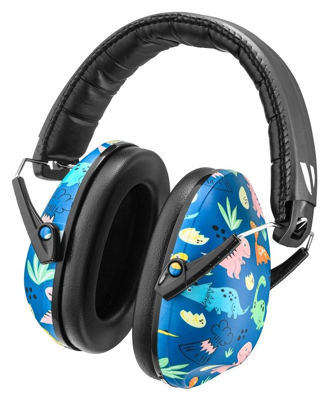 Photo 1 of Vanderfields Noise Cancelling Headphones for Kids, Toddlers & Children Age 3-16 Years - 21dB NNR - Dinosaur Club - Ear Protection for Kids, Autism - Sound Blocking Kids Hearing Protection Earmuffs
