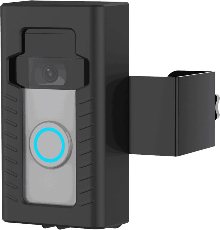Photo 1 of Anti-Theft Doorbell Door Mount,No-Drill Mounting Bracket for Video Doorbell cover Holder Not Block Doorbell Sensor
